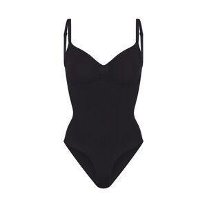 SKIMS Seamless Sculpt Brief Bodysuit in Onyx XS